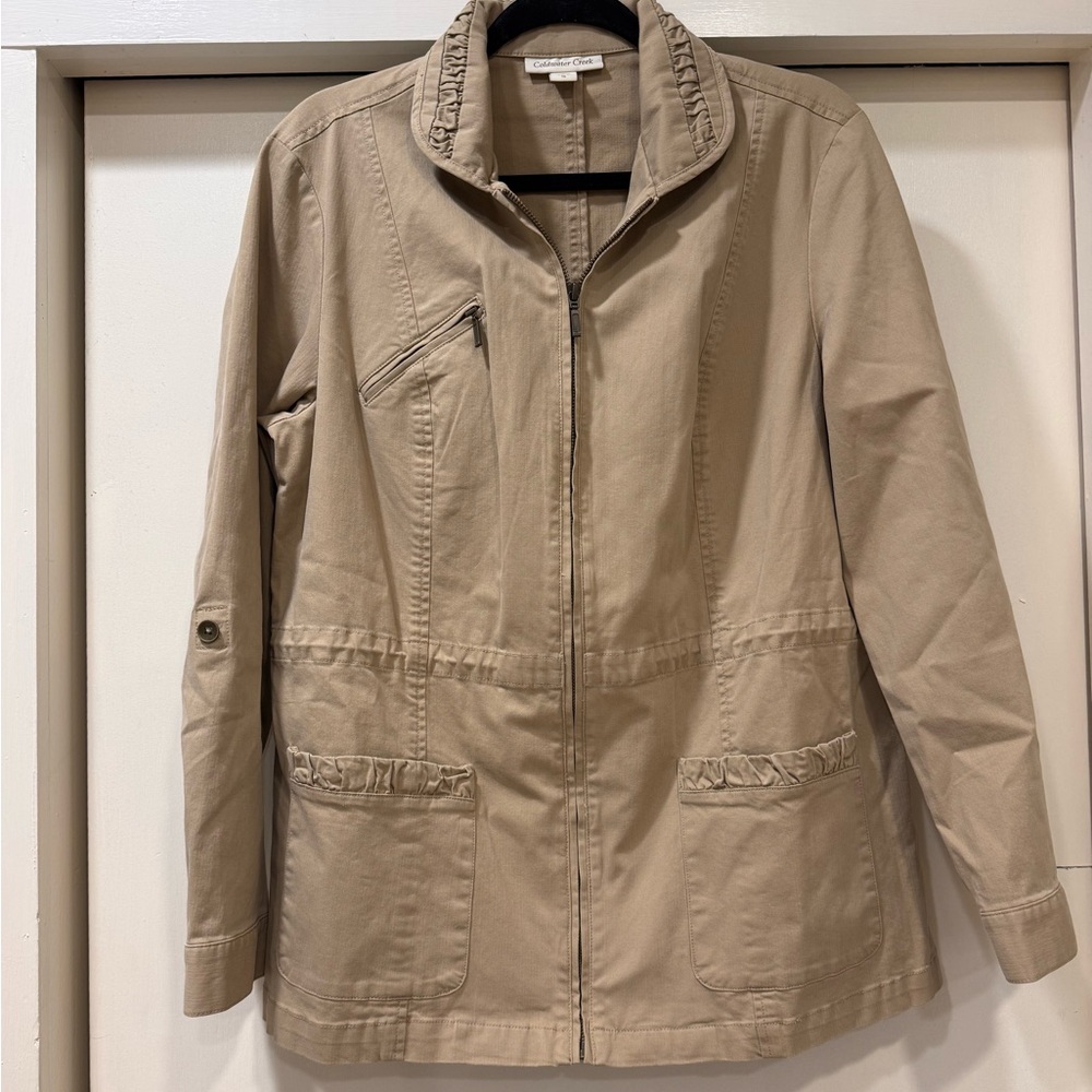 Coldwater Creek Utility Jacket in Tan